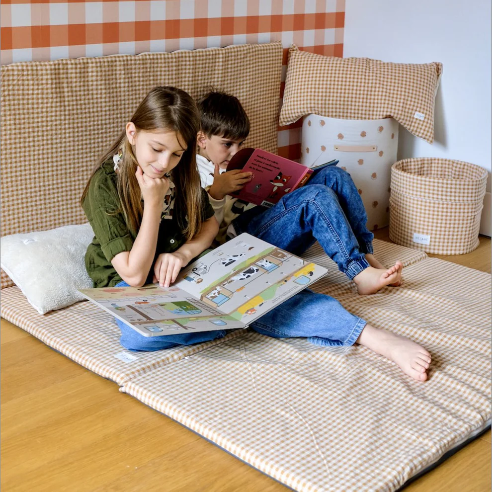 Tapis Vichy Caramel - Miniature 2
